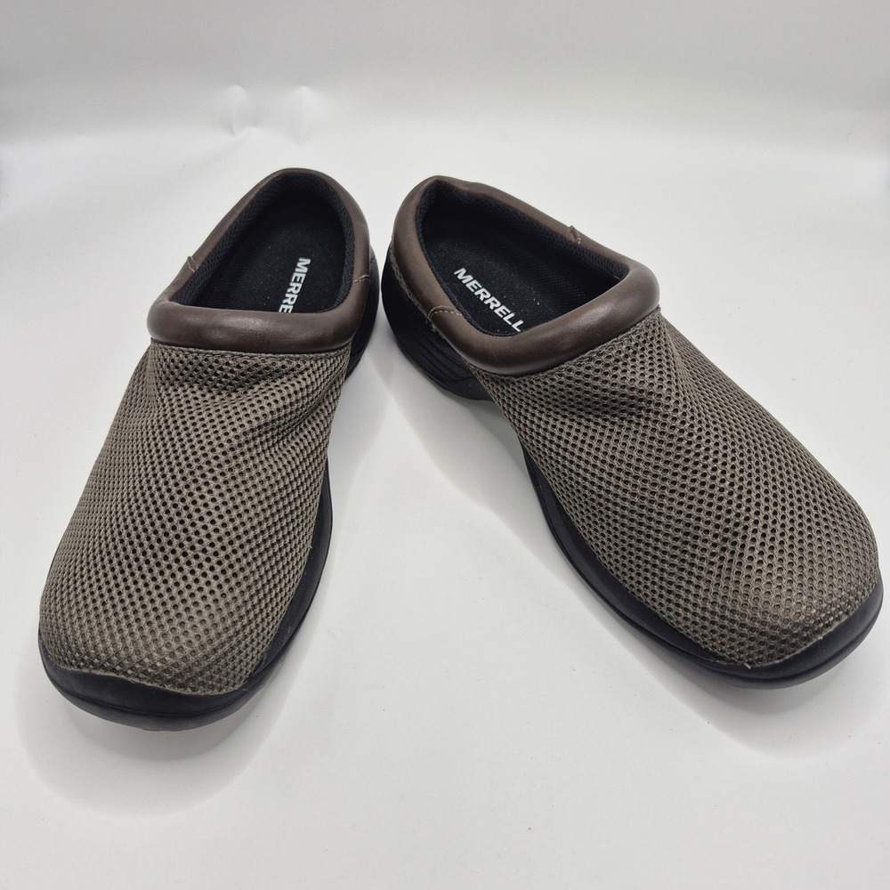 Merrell Encore Rove Mens Mesh Slip On Clogs Brown J002095 Size 8.5